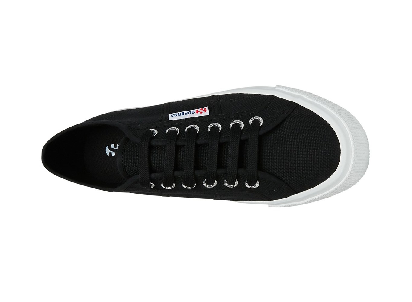 Superga Platform Womens - 2790 Tank - Black/White - YSTQF1807